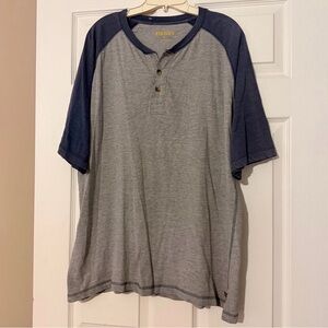 Men's Stanley Cotton Short Sleeve Work Shirt Size (XL) Blue And Grey Gray